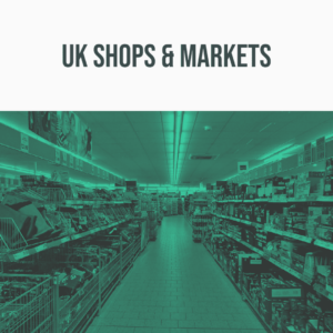 Image of a supermarket aisle at Sonniss, showcasing a sound effects library for UK market ambiance.