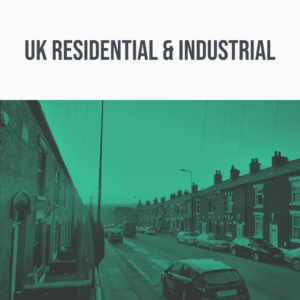 The image is of a sound effects library on Sonniss, showcasing UK street ambience with terraced houses.