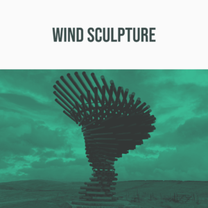 A sound effects library image on Sonniss: wind sculpture in nature, perfect for atmospheric sfx with stacked pipes.
