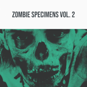 Green-tinted skull face person from "Zombie Specimens Vol. 2"—perfect for your sound effects library needs on Sonniss.