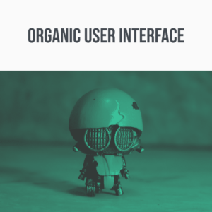 Discover the perfect sound effects for "Organic User Interface" on Sonniss, featuring a robot with large circular eyes.