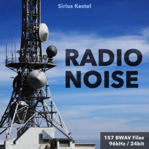 A radio tower image on Sonniss highlights the "sound effects library" with "157 BWAV Files, 96kHz / 24bit.