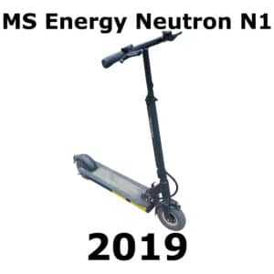 The image is of a sound effects library on Sonniss. Electric kick scooter "MS Energy Neutron N1 2019" set against a plain backdrop.