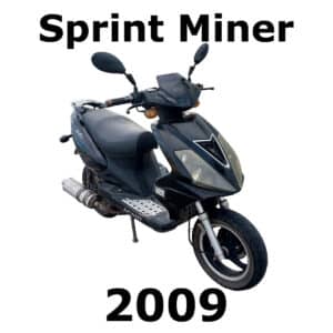 The image is of a "sound effects library" on Sonniss capturing the unique sfx of a 2009 Sprint Miner scooter motorcycle.