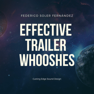 The cover of "Effective Trailer Whooshes" on Sonniss, a sound effects library, showcases planets in a cosmic theme with stars.