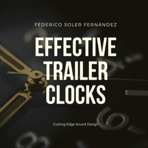 Close-up of clock hands & numbers on Sonniss: Discover "Effective Trailer Clocks" in our premium sound effects library.