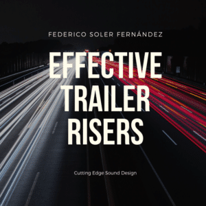 Sound Library Image: Blurred highway lights at night. "Federico Soler Fernández - Trailer Risers - Sound Design Essentials.