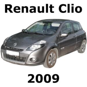 A dark gray 2009 Renault Clio, a compact 5-door hatchback, featured in a sound effects library on Sonniss.