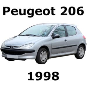 Peugeot 206 1998 subcompact supermini car cover art