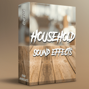 Image of a household sound effects library box on Sonniss, showcasing raw ambience for realistic home SFX projects.