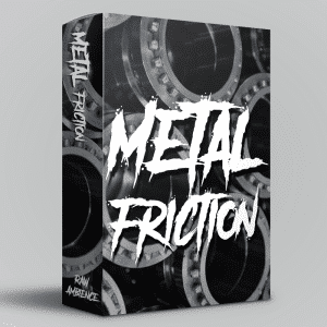 A sound effects library box labeled "Metal Friction," featuring metal ball bearings—perfect for industrial SFX needs on Sonniss.