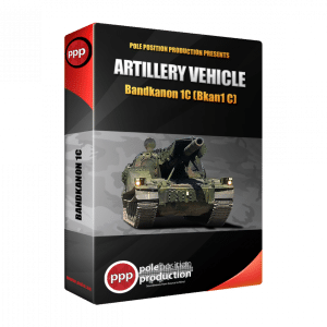 Artillery Vehicle Bandkanon 1C Sound Effects Library