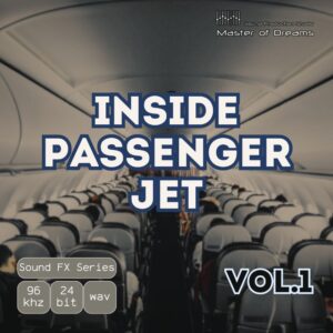 Inside Passenger Jet Vol.1 airplane cabin rows of empty seats.