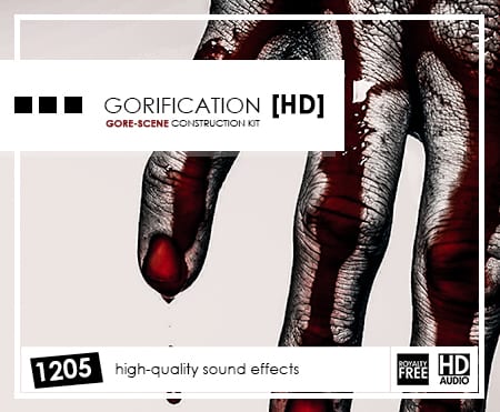 gore sound effects, blood squirt sounds, bone break sounds, and more